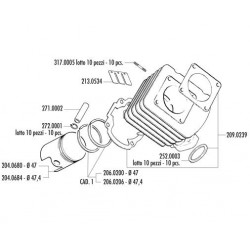 KIT HONDA X8R D.47 (SENZA TESTA)