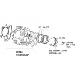 KIT POLINI XP4 50CC CON TESTA 2V D.52 CORSA 41