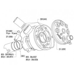 KIT MINARELLI AM 6 D.50 CYLINDER.IN CAST IRON