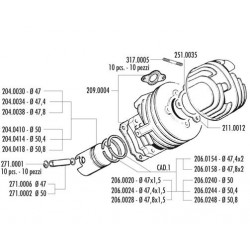 KIT VESPA 50-PK-XL-APE D.50