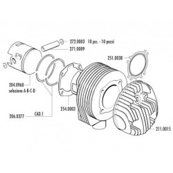 KIT VESPA 125 PX-TS E SPRINT VELOCE IN ALL. D.63