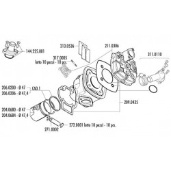 KIT PIAGGIO QUARTZ-NRG-ZIP SP H2O D.47