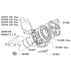 KIT PER MOTORE POLINI PIAGGIO D.50