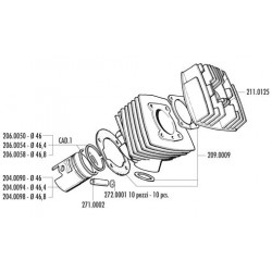 KIT PEUGEOT 103-104-105-GL 10-SPX D.46 RACING