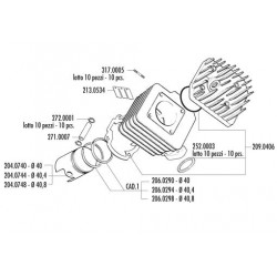 Peugeot cylinder kit 40 mm diameter 142.0148