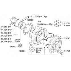 KIT YAMAHA-APRILIA SR H2O-MALAGUTI D.47 MOD.RACING