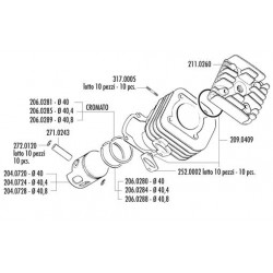 KIT YAMAHA-AXIS,JOG-MALAG.F10-APRILIA SR 94 D.40