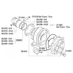 KIT YAMAHA-APRILIA SR H2O-MALAGUTI F12 LC D.40