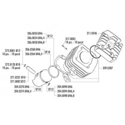 KIT YAMAHA-MINARELLI-CPI POPCORN 03 (CY 50 25KM/H)