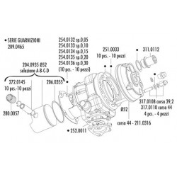 KIT YAMAHA-APRILIA-MALAGUTI F12 H2O D.52 CORSA 44 B.85