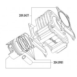 KIT YAMAHA CYGNUS 125 4T CARBURATORE D.59