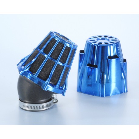 AIR BOX BLUE CHROMED INCLIN 30 ' POLINI