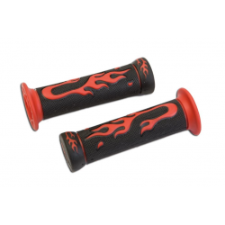 FLAMING MOTORCYCLE GRIPS