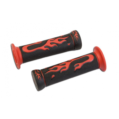 FLAMING MOTORCYCLE GRIPS