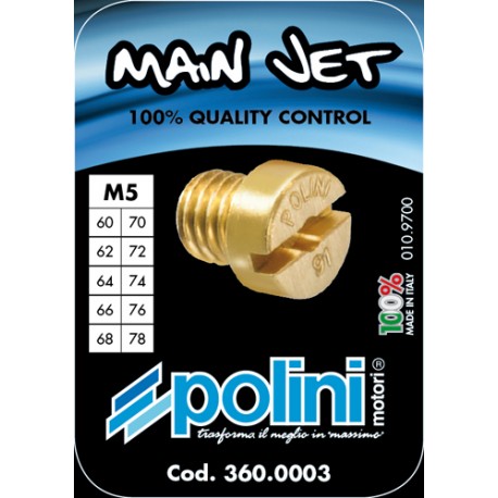 SET OF 10 JETS DELLORTO 5 mm