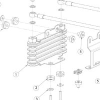 Ohvale oil cooler assembly